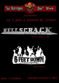 concert hellscrack, six feet down, notepok