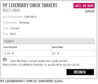 concert hellscrack - Th' Legendary Shack*Shakers